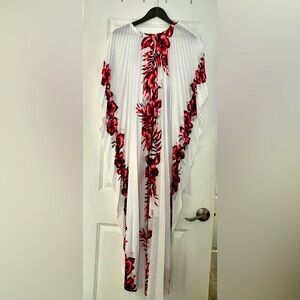 Muumuu pleated 70’s style, Hawaiian Floral. Royal Creations 1 Size Fits All.